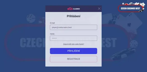 woo casino přihlášení proces