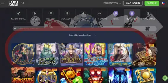 bonusy kasina loki